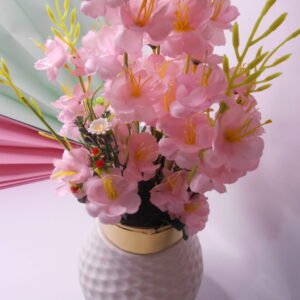 elegant pot with flowers