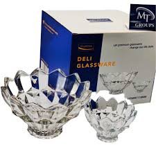 glass sweet bowls set