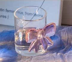 Elegant Glass with Attached Crystal Bow - Image 2