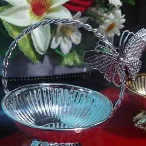 Silver Iron Mini Serving Basket