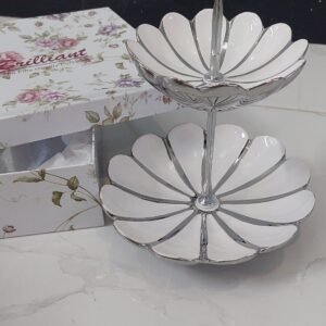 2-Tier Small Serving Platter Deep