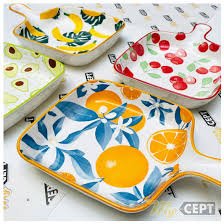 Colourful Ceramic Platter with Handle (Small) - Image 2