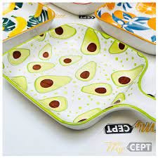 Colourful Ceramic Platter with Handle (Small) - Image 3