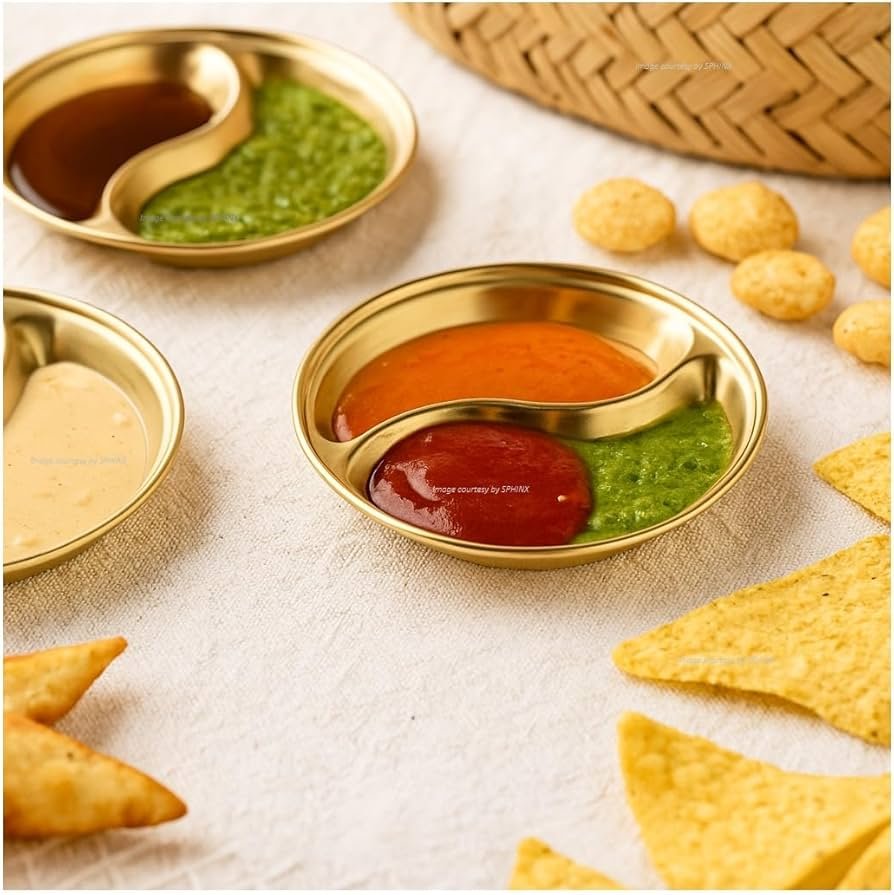 Golden Two Portion Dips
